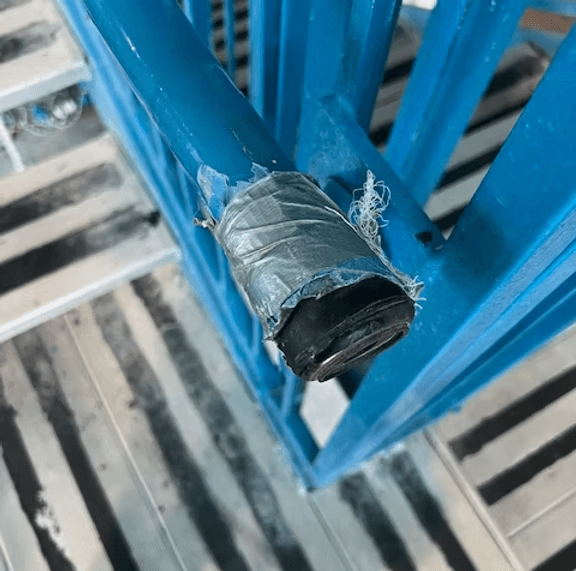 Metal gate in need of repair