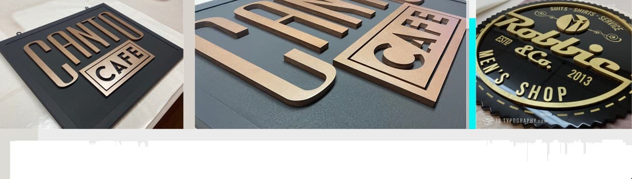 Custom cut business signage examples